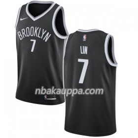 Brooklyn Nets Jeremy Lin 7 Nike 2017-18 Musta Pelipaidat Swingman - Miesten